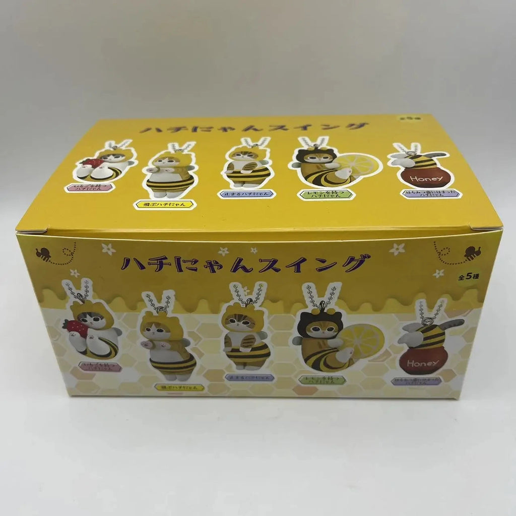 New Mofusand Bee Shaped Blind Box Twisted Egg Bee Cat Anime Figure Ornament Cute Doll Handmade Model Decor Toy Kid Birthday Gift Econic Blanks