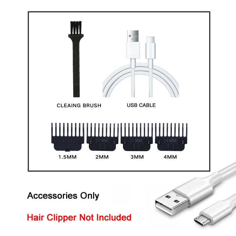 Vintage Cordless Hair Cutting Machine Portable Hair Clipper Electric Hair Trimmer USB Fast Charging Shaver Barber For Hairdresse Quick Pick Grocers