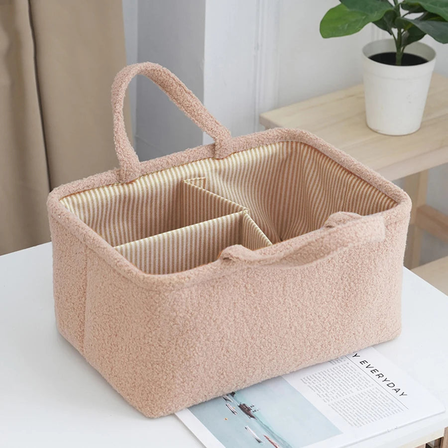 Travel Portable Mommy Bag Diaper Bag Feeding Bottle Storage Handbag Multifunctional Baby Products Organizer Basket Purest Peak