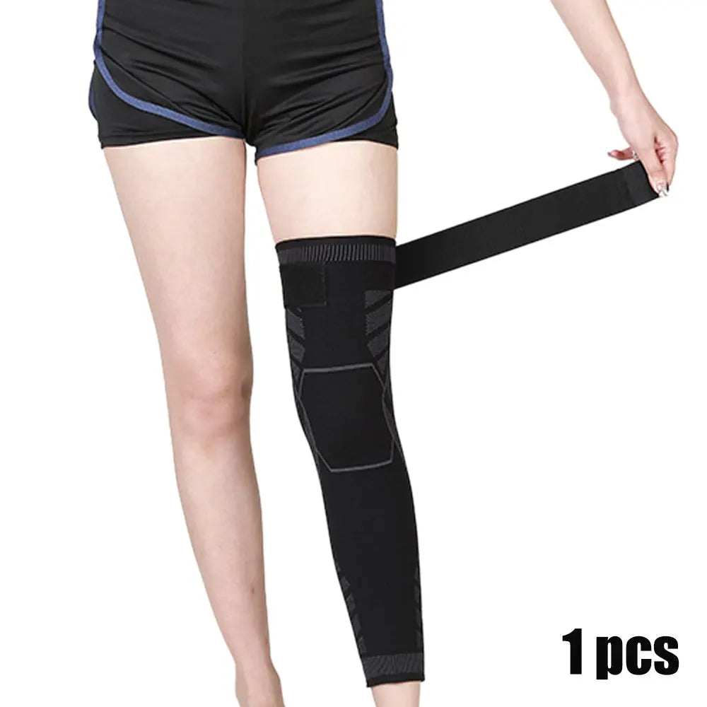BraceTop Long Leg Compression Sleeves,Full Leg Sleeve Long Knee Brace Knee Support Protect Basketball,Football, Knee Pain Relief Quick Pick Grocers