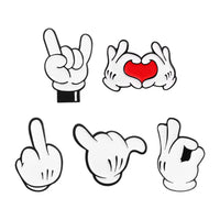 Cartoon Finger Gesture Love You Enamel Pins Creative Metal Decoration Brooch Lapel Badge Clothes Backpack Accessory for Friends Quick Pick Grocers