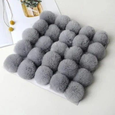 Pompom 5cm 6cm 8cm Fluffy Fur Ball Soft Pompon DIY Pompons For Keychain Sewing On Scarf Hats Shoes Apparel Craft Supplies Econic Blanks