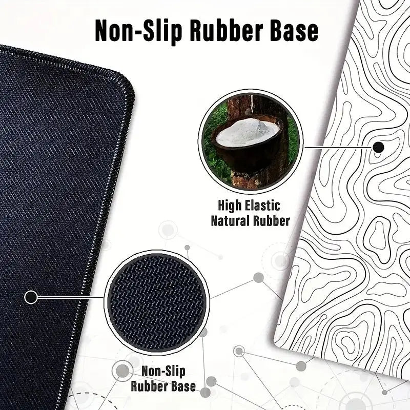 1PC Large Mouse Pads For Desk, Gaming Mouse Pad, Mouse Pad with Stitched Edges and Non-Slip Rubber Base, Extended Mouse Pad Quick Pick Grocers