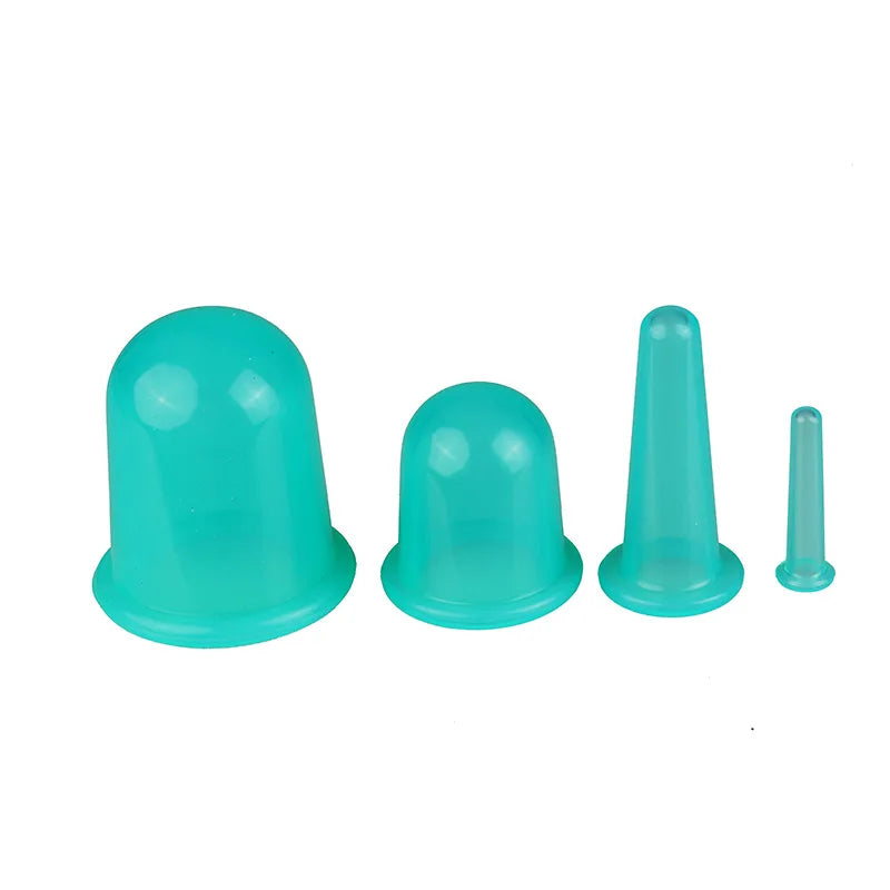 Silicone Vacuum Cupping Massage Jars Anti Cellulite Massage Facial Suction Cups Face Neck Lift Skin Scraping Guasha Anti Wrinkle Quick Pick Grocers