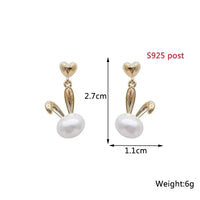 Pure White Women's Dangle Earrings Blooming Flower Acrylic Enamel Butterfly Imitation Pearl Heart Hanging Earrings Elegant brinc Econic Blanks