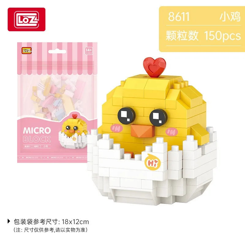 LOZ cute Cartoon Cat Animal Toy Dolphins owls chick cats dogs Model Diamond Particle Block Assembly Toys for Children's Gift Quick Pick Grocers