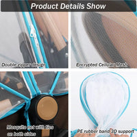 Mosquito Net Full Cover for Baby Car seat Cover Cradles Stroller Mosquito Netting Stretchable Netting Dual-Use Zipper Mesh Purest Peak