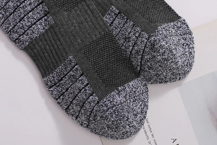6 pairs Outdoor sports socks Thickened towel bottomed hiking socks Sweat-absorbing short tube sports running socks Men Socks Quick Pick Grocers