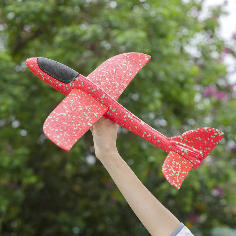48cm Large EPP Foam Hand Throwing Aircraft Toys Gyratory Stunt Pressure Resistant Model Aircraft Outdoor For Boys Children Gift Quick Pick Grocers
