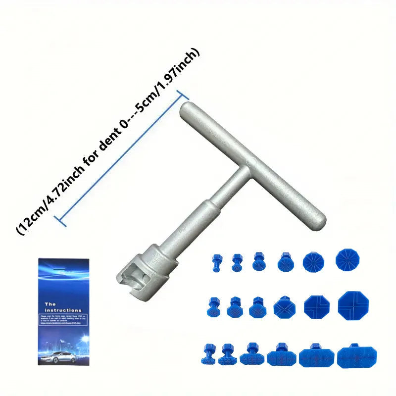 Car Dent Repair Puller, Car Repair Tools Kit With 18pcs Plastic Glue Tabs plastiT-Handle Dent Remover Universal For Car Accessor Quick Pick Grocers