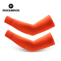 ROCKBROS  Arm Sleeve Breathable Quick Dry UV Protection Cycling Sport Sleeve Ice Fabric Sunscreen Sports Wear Fitness Arm Sleeve Quick Pick Grocers