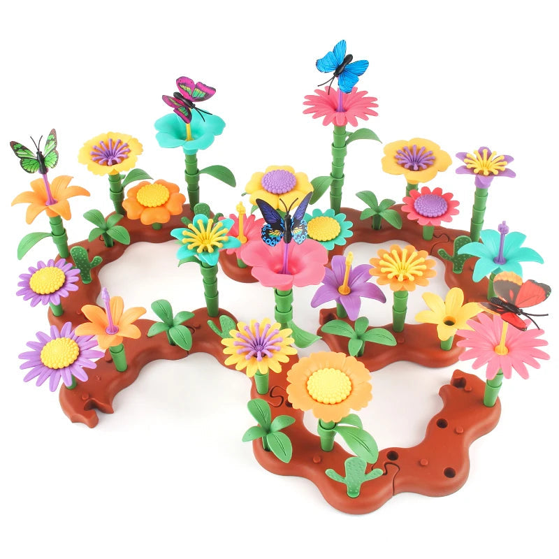 Grow Their Imagination with STEM Educational Flower Garden Building Toy - Perfect Gift for 3-7 Year Old Boys & Girls! Quick Pick Grocers