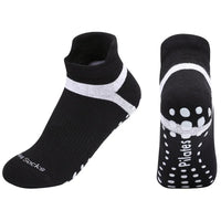 Yoga Socks Men Women Professional Silicone Non-slip Pilates Socks Large Size Indoor Floor Gym Fitness Cotton Dance Sports Socks Quick Pick Grocers