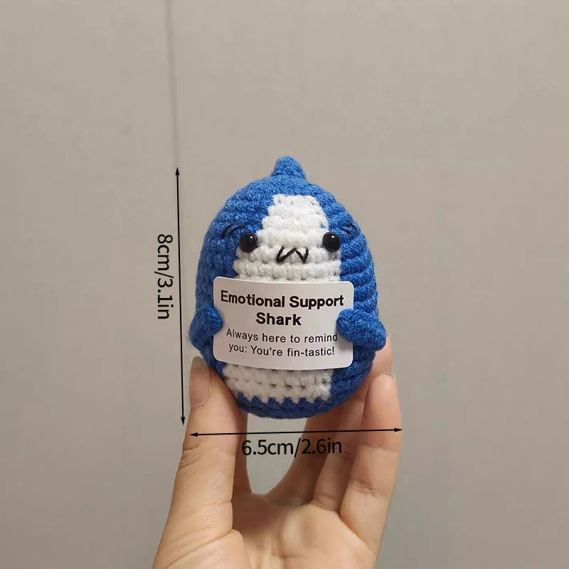 Crochet Positive Energy Doll Pocket Hug Mother's Day Gifts 2026 Handmade Knitted Ornament Handmade Crochet Doll Graduation Gifts Quick Pick Grocers