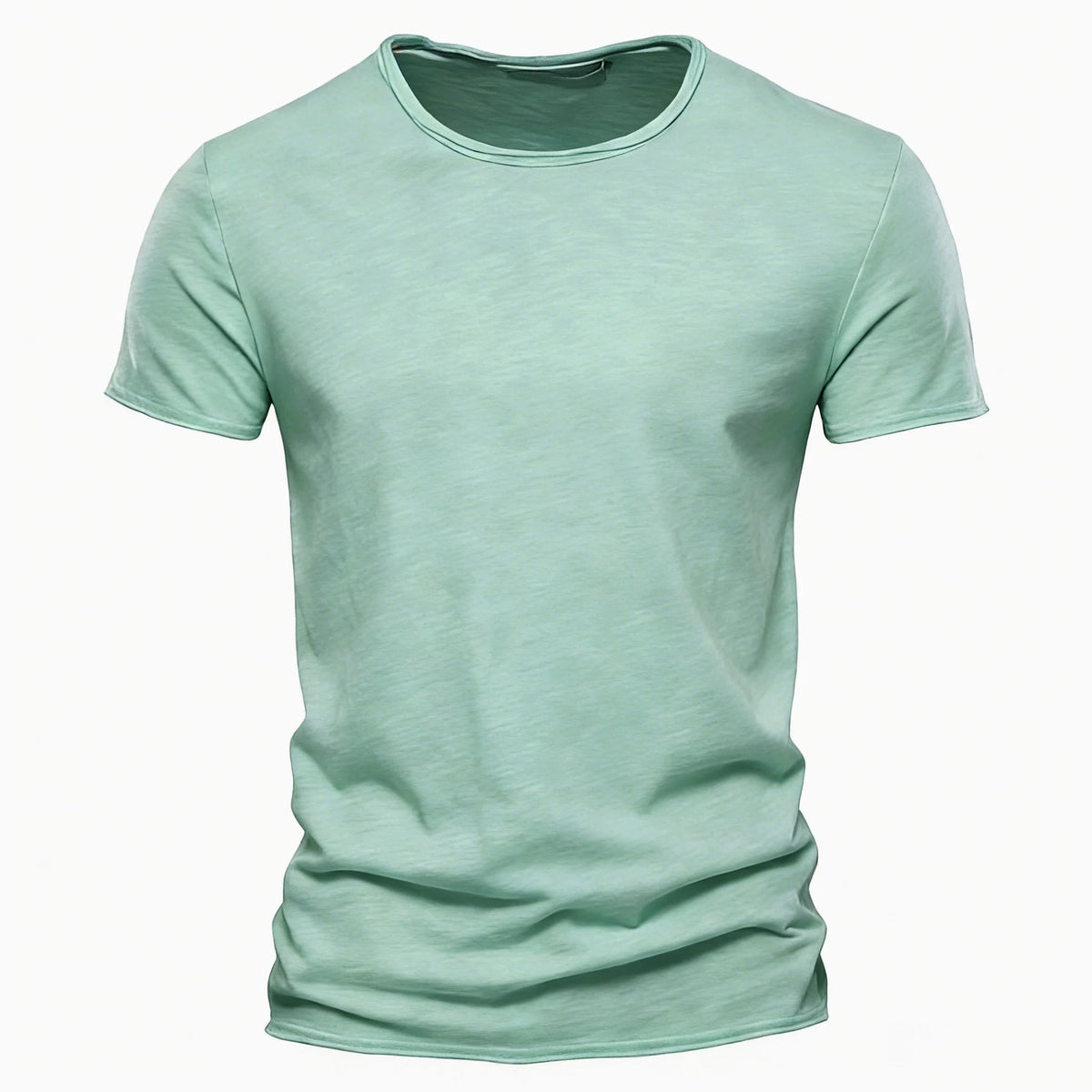 100% Cotton Men T-shirt Casual Soft Fitness Summer Thin T-shirts Men's Home Clothes O-Neck Short Sleeve Soild T Shirt for Men Quick Pick Grocers