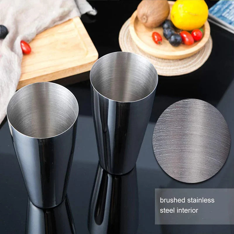 UPORS Boston Shaker Professional Stainless Steel Bartender Wine Cup Cocktail Mixer Martini Cocktail Shaker Bar Set Quick Pick Grocers