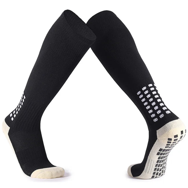 New Long Football Socks Silicone Suction Cup Grip Anti Slip Soccer Socks Sports Men Women Baseball Rugby Socks Quick Pick Grocers