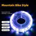 ROCKBROS Bicycle Wheel Light Smart LED Light 1PCS Warning Light 7 Colors MTB Bike Light Vibration Sensing Light Bike Accessories Quick Pick Grocers