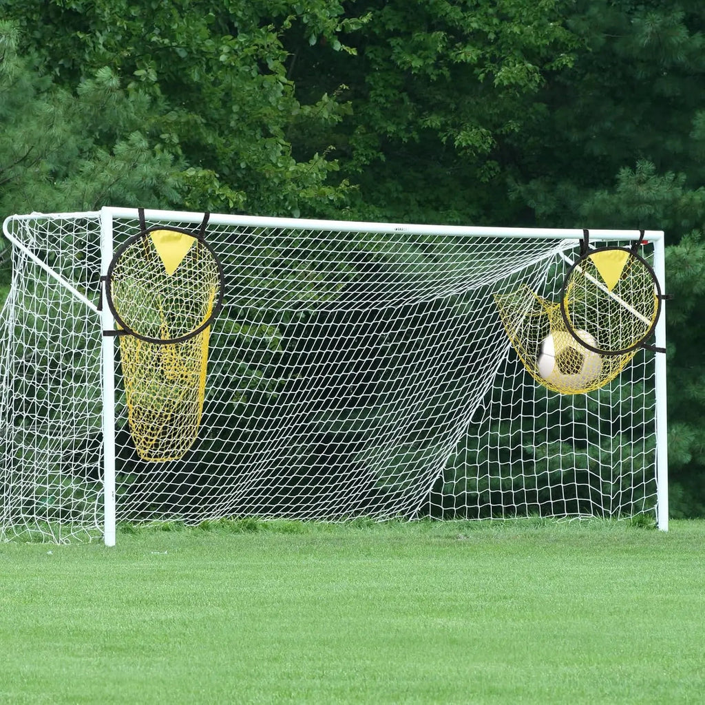 1/2 Pcs Portable Soccer Goal Target Nets, Corner Training Equipment for Football Backyard Practice & Outdoor Throwing Quick Pick Grocers