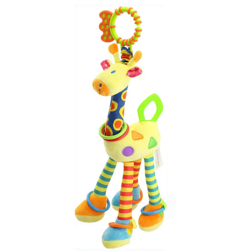 Soft Infant Crib Bed Stroller Mobile Hanging Rattle Baby Educational Toys Brain Developmental Hand Grip Cute Stuffed Animal Toys Purest Peak