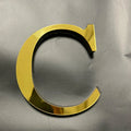 Gold English Letters Mirror 3D Wall Sticker Home Decoration Festival Party Wedding Decor Acrylic Mural Peel & Stick Wallpaper Quick Pick Grocers