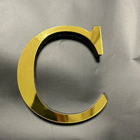 Gold English Letters Mirror 3D Wall Sticker Home Decoration Festival Party Wedding Decor Acrylic Mural Peel & Stick Wallpaper Quick Pick Grocers