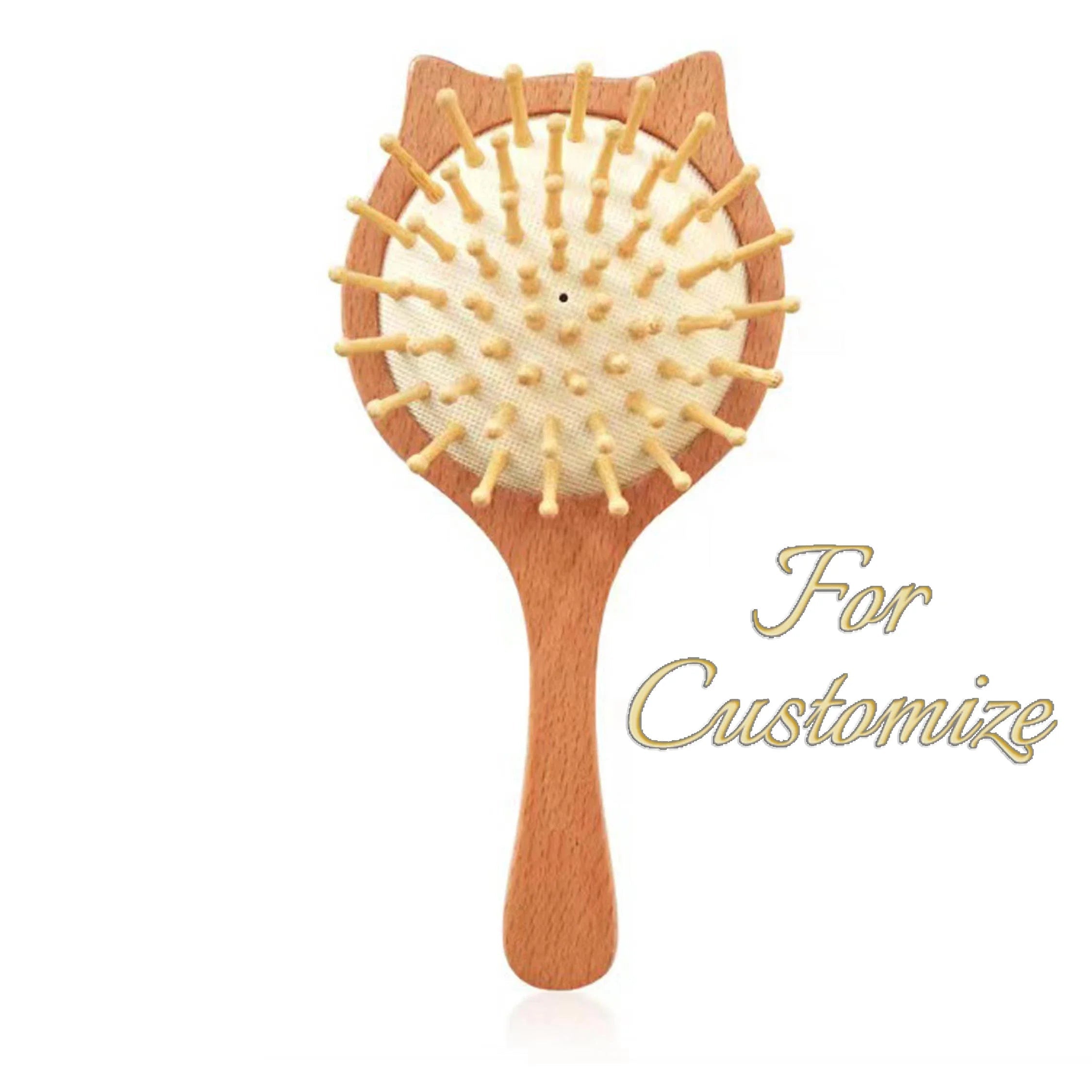 Personalized Wooden Baby Brush Custom Name Baby Wool Comb New Born Hair Brush Infant Head Massager Bath Brush Comb for Kids Purest Peak
