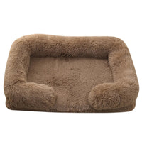 Square Dog Bed Plush Pet Bed Winter Thickened Pad House for Dogs Bed Cat Sofa for Flyffy Dogs Sleeping Bed Sofa Removable Mat Quick Pick Grocers