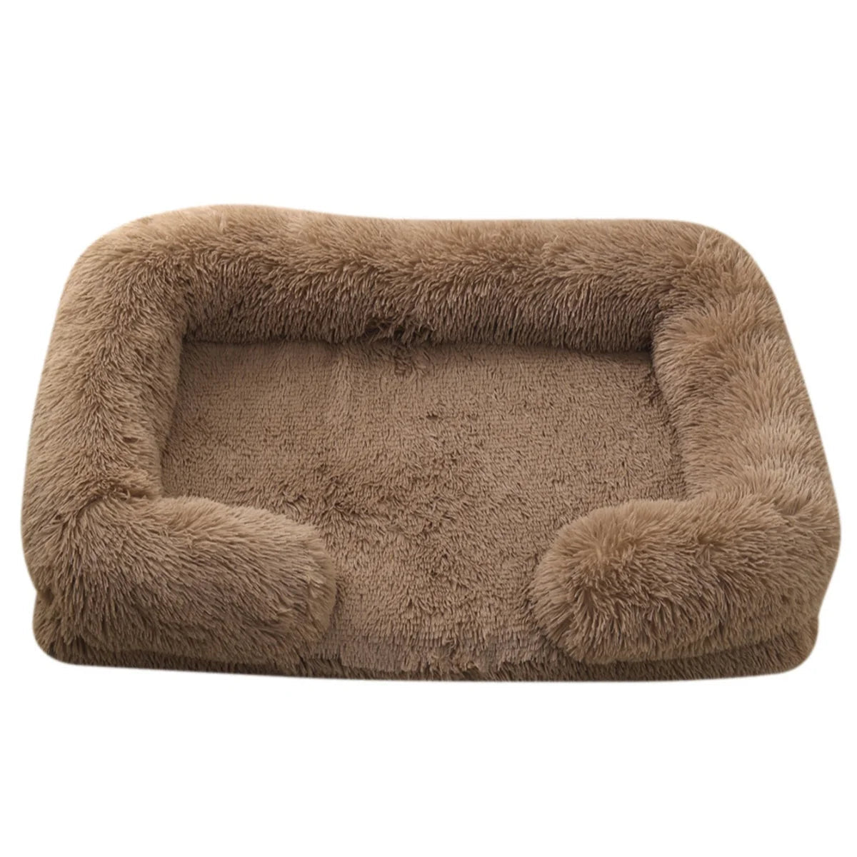 Square Dog Bed Plush Pet Bed Winter Thickened Pad House for Dogs Bed Cat Sofa for Flyffy Dogs Sleeping Bed Sofa Removable Mat Quick Pick Grocers