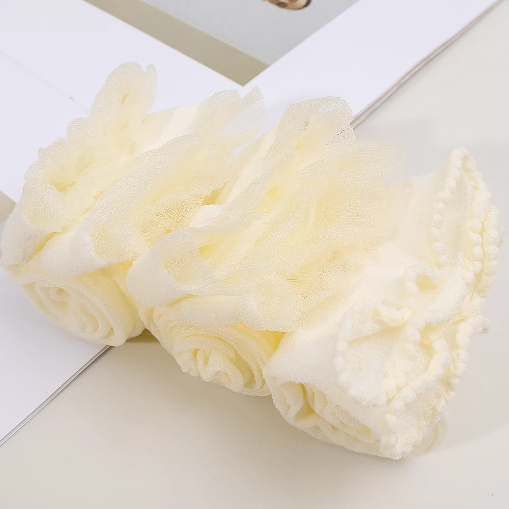 3pairs Summer Lace Bow Mesh Thin Low Tube Socks for Women Lolita Cute Aesthetic Black White JK Short Stockings New Fashion Socks Quick Pick Grocers