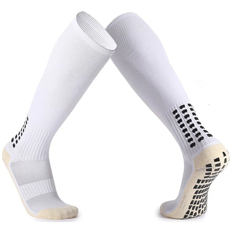 New Long Football Socks Silicone Suction Cup Grip Anti Slip Soccer Socks Sports Men Women Baseball Rugby Socks Quick Pick Grocers