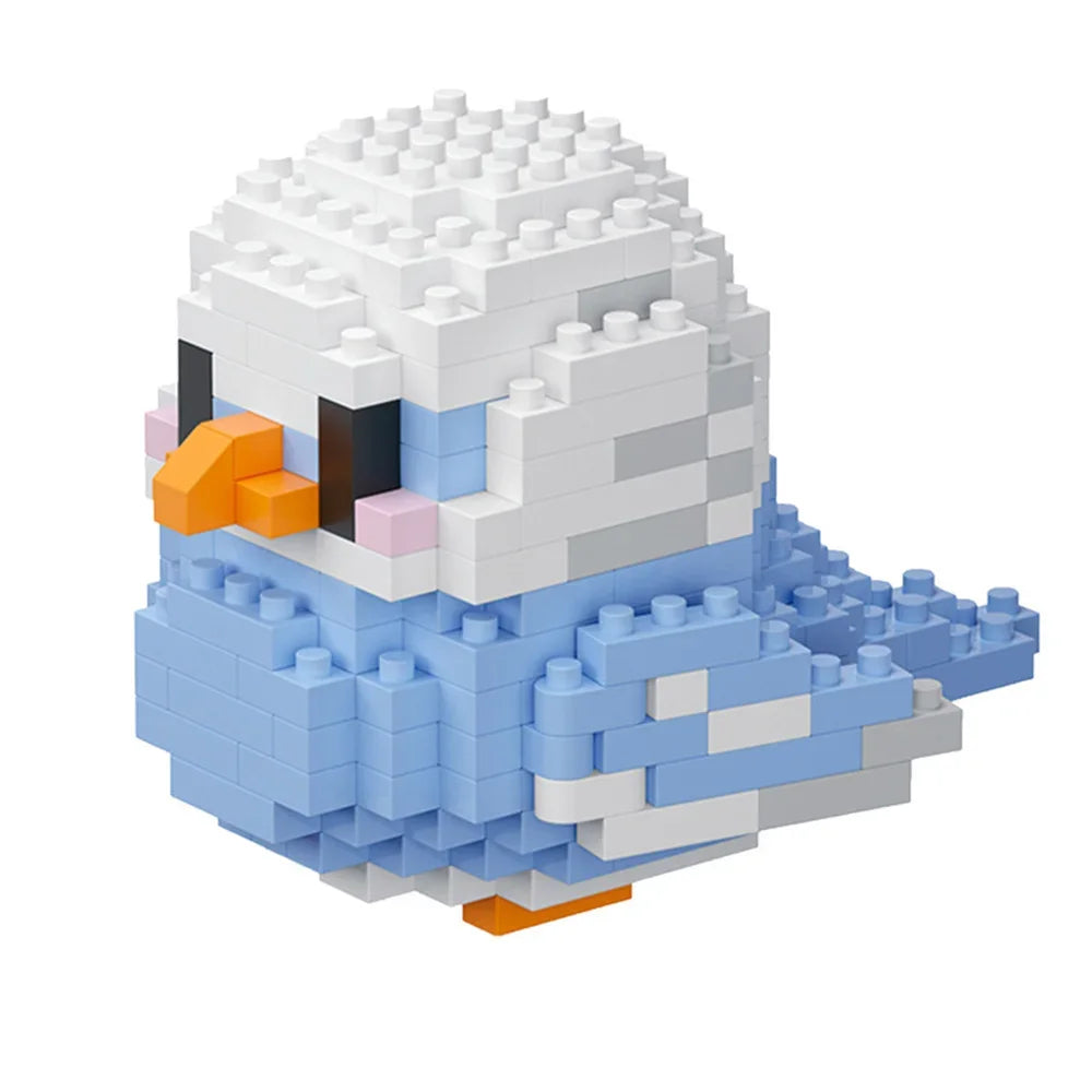 KNEW BUILT Colorful Parrot Micro Mini Building Blocks Assembly Toys 3D Model Bricks for Birds Funs Hands-on Ability Gift Quick Pick Grocers