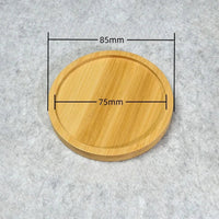 Multi Bamboo Tray Wood Saucer Flower Pot Tray Cup Pad Coaster Plate Kitchen Decorative Plate Creative Coaster Coffee Cup Mat Quick Pick Grocers