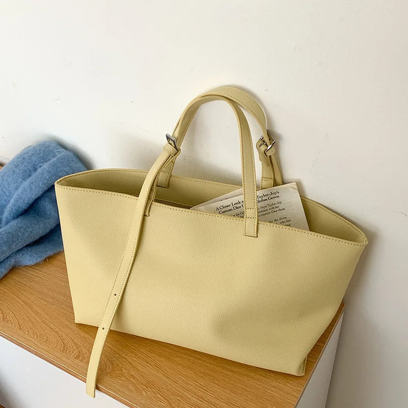 Casual Soft Tote Women Bag PU Leather Shoulder Bags for Women 2026 NEW High Quality Handbags and Purses Large Shopper Purses Quick Pick Grocers