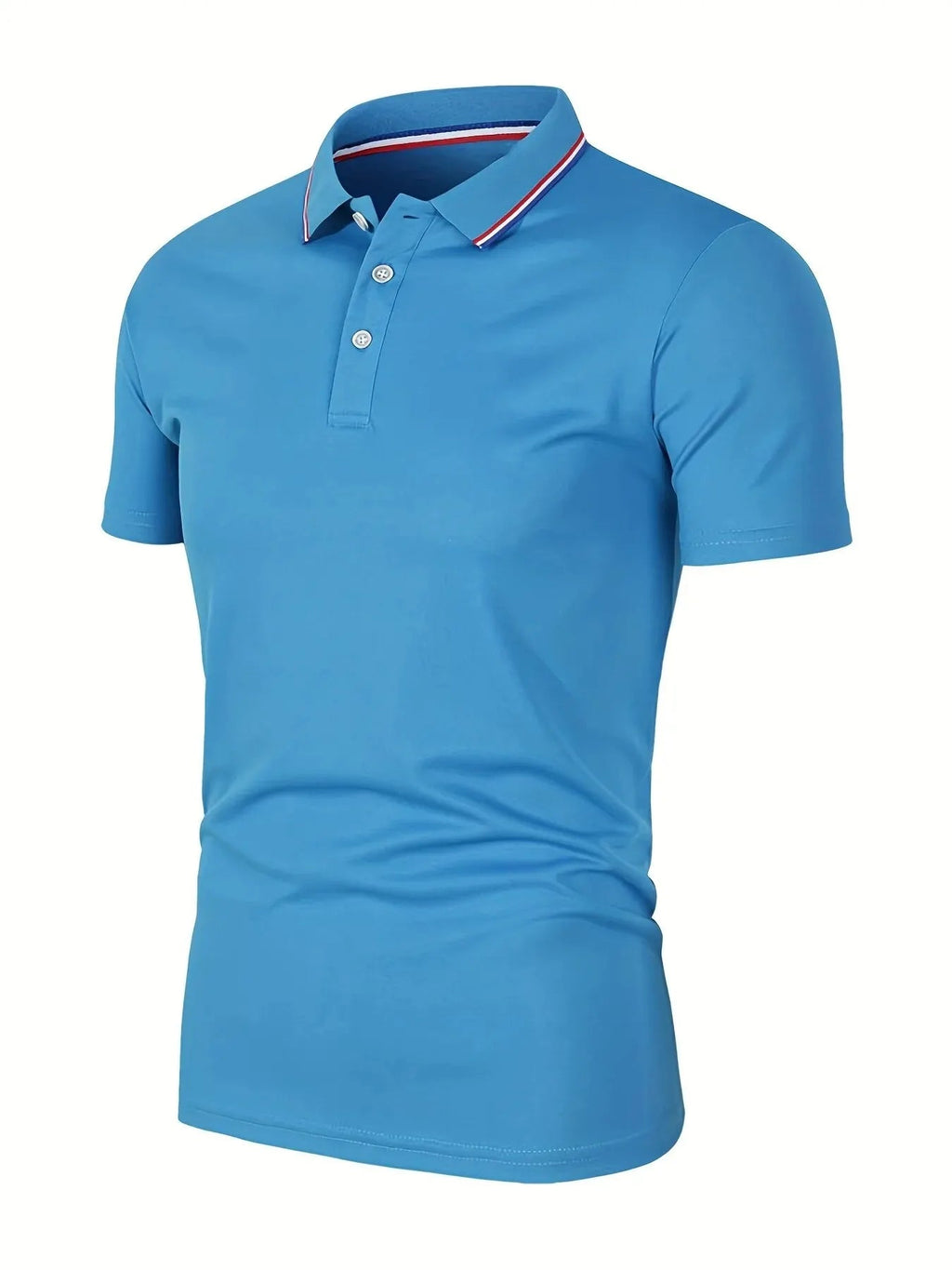 2025 Hot Sale Men's Summer Casual Breathable Comfortable Polo Shirt Men's Solid Color High Quality Short Sleeve T-Shirt Quick Pick Grocers
