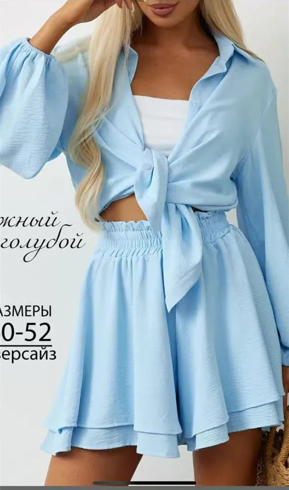 Casual Loose Short Sets For Women 2 Piece Sets Womens Outfits Spa Holiday Baggy Fashion Shorts Suits Woman Summer Quick Pick Grocers