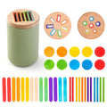 Montessori Baby Toys Silicone Educational Toys Cognitive Toys Color Matching Bucket Toddler Toys Sensor Game Baby Games 2 Years Purest Peak