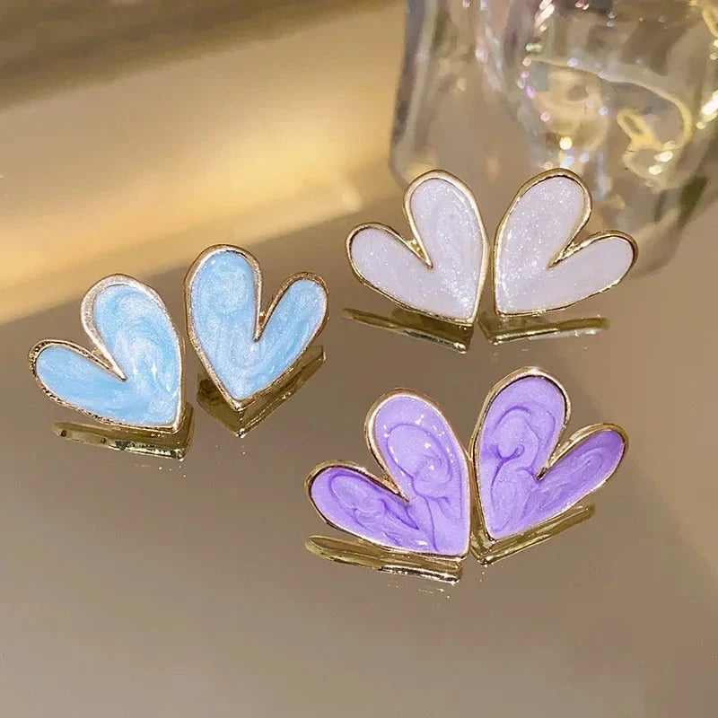 New Fashion love Heart Pearl Earrings for Women Sweet Elegant Temperament Drop Earring Trend Jewelry Accessories Econic Blanks
