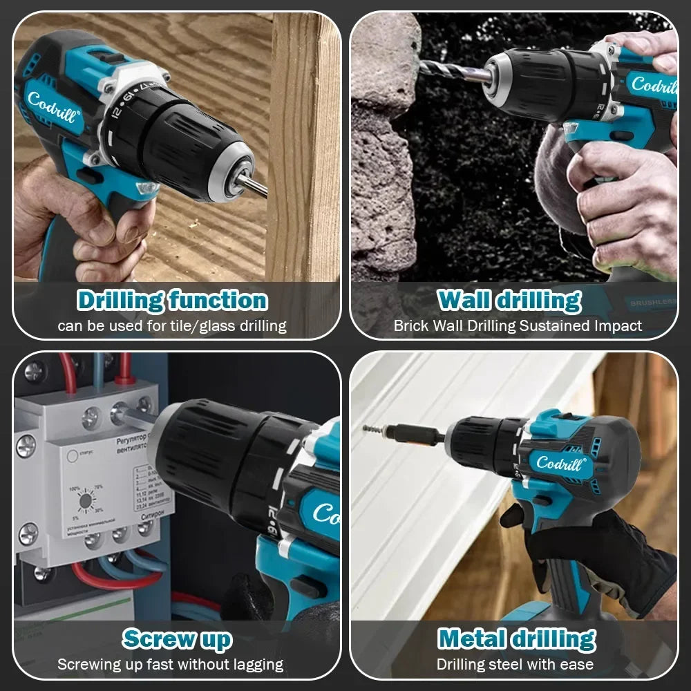 Makita Original DDF487 Cordless Driver Drill 18V Brushless Electric Impact Screwdriver Rechargeable Power Tool (ony tool) Quick Pick Grocers