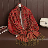 Luxury Brand Autumn Cashmere Pashmina Shawl Lady Wrap Warm Winter Scarves Design Print Female Foulard Cotton Stoles Scarf 2023 Quick Pick Grocers