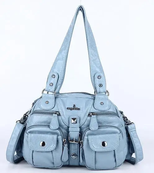 Vintage Women Handbags Satchel Top-handle Handbag PU Shoulder Bag Dumpling Pack Give Gifts Shoulder Bags Phone Money Pack Quick Pick Grocers