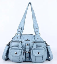 Vintage Women Handbags Satchel Top-handle Handbag PU Shoulder Bag Dumpling Pack Give Gifts Shoulder Bags Phone Money Pack Quick Pick Grocers