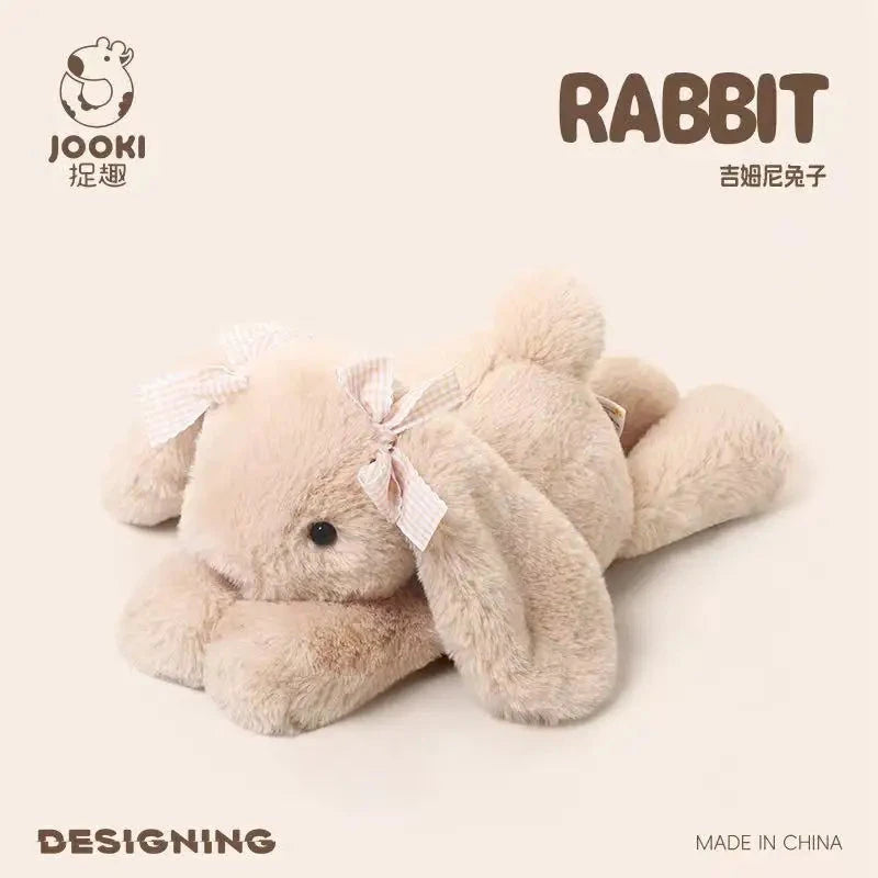 35cm New Simulated Shy Rabbit Doll Stuffed Plush Toy Cartoon Anime Cute Pillow Pillow Pillow Children's Birthday Gift Fun Doll Econic Blanks