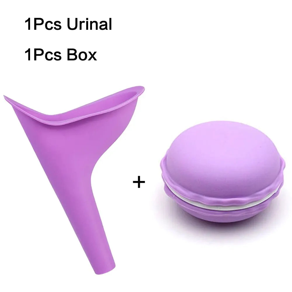 Women Urinal Outdoor Travel Camping Urinal Funnel Portable Female Urinal Urination Device with Box Quick Pick Grocers