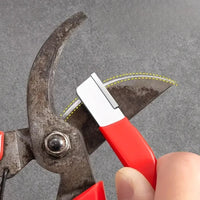 “Precision Edge” Professional Kitchen Knife Sharpener - Tungsten and Diamond Ceramic Whetstone for All Blades, Including Garden Scissors Quick Pick Grocers