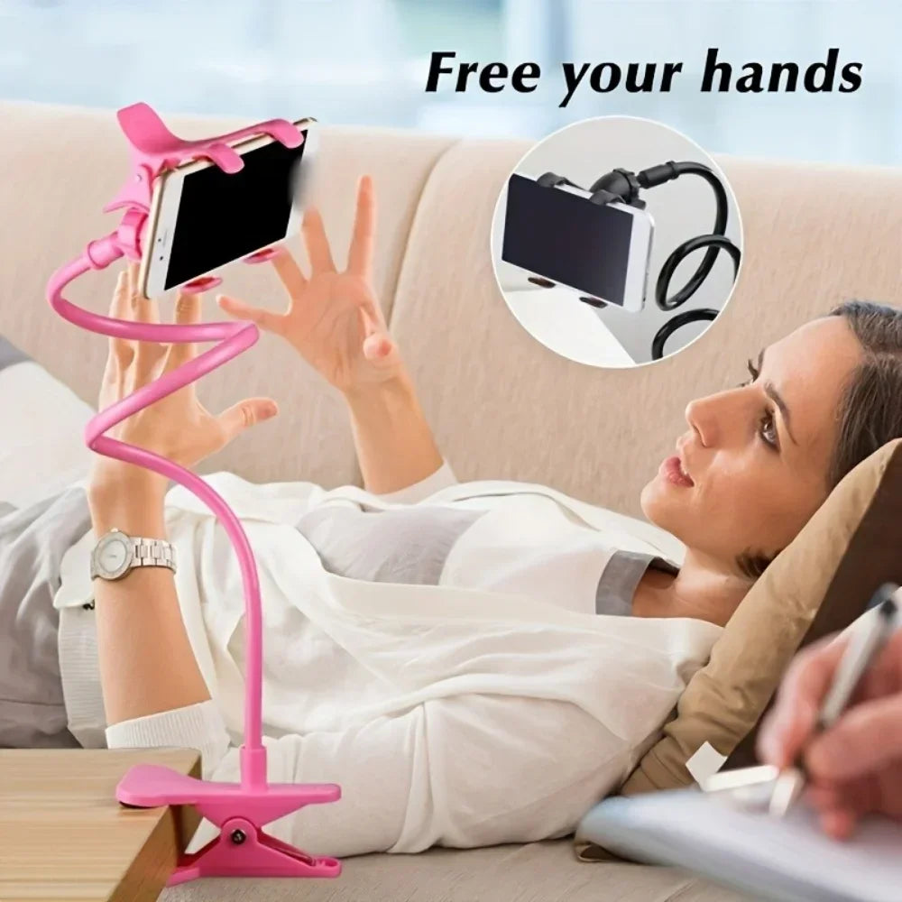Adjustable Long Arm Phone Stand | Universal Bedside Desk Mount Holder | Fits for iPhone Samsung Xiaomi Huawei All Models Quick Pick Grocers