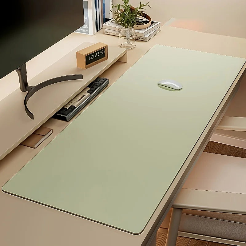 1pc Large Faux Leather Mouse Pad, Non-Slip Waterproof Desk Pad for Office, Desk, Mouse Pads for DeskEasy To Clean, Mouse Pads Quick Pick Grocers