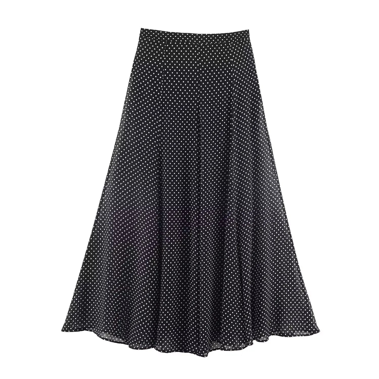 Polka Dot Printed Midi Skirts Two Piece Sets for Women 2025 Summer Chic Bow Tied Blouse Top Suits Woman 2 Piece Outfits Quick Pick Grocers