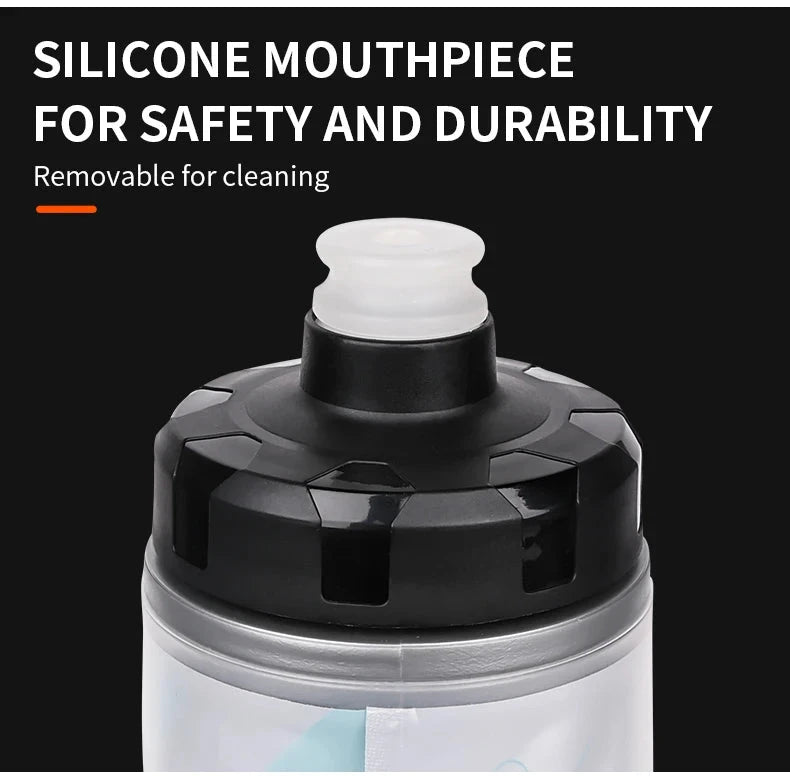 610ML Cycling Keep Cold Water Bottle MTB Road bike Portable Cup Lightweight Outdoor Cycling Water bottle Bike Accessory Econic Blanks