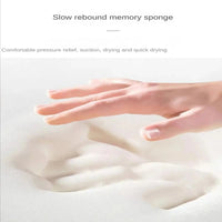 Thickened solid color absorbent carpet flannel bathroom floor mat bathroom entrance non-slip door mat Quick Pick Grocers
